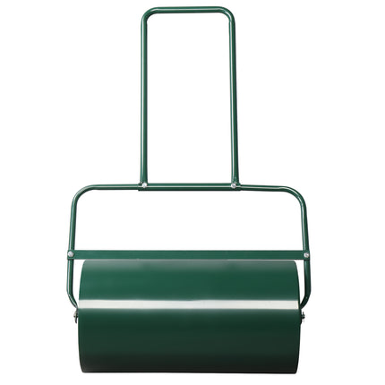 24 Inch Green Iron Lawn Roller Cylindrical Garden