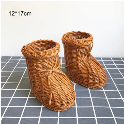 Creative Rattan Fruit Basket Home Furnishings Home Storage