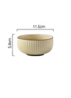 Beige / Tazón de arroz de 4,5 pulgadas