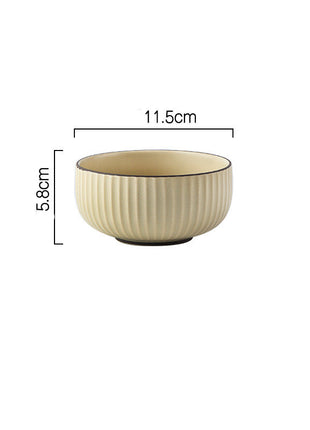 Vajilla y vajilla de combinación de cuenco y plato sencillos Wind