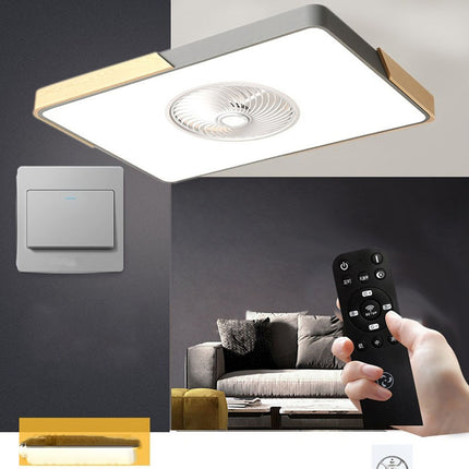 Lámpara de ventilador nórdica para salón, dormitorio y comedor.