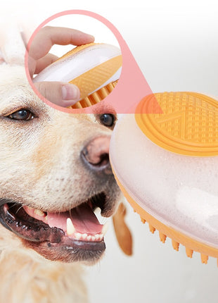 Dog Cat Bath Brush 2-in-1 Pet SPA Massage ⭐