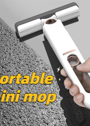 Nueva mini fregona portátil autoapretable, fácil de lavar a mano sin esfuerzo