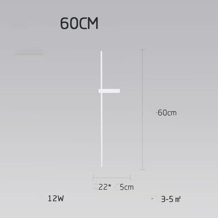 Lámpara de pared nórdica minimalista moderna minimalista para sala de estar, sofá, fondo