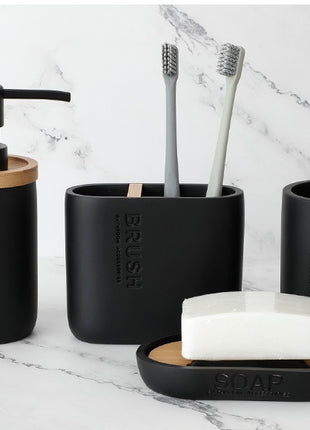 4-Piece Resin Bathroom Set