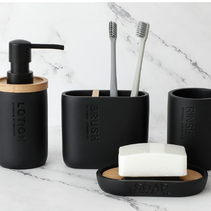 4-Piece Resin Bathroom Set