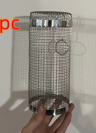 Rolling BBQ Grill Basket