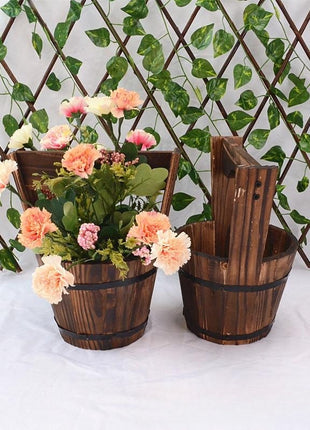 Carbonized Wooden Succulent Planter