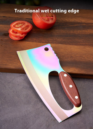 Cuchillo de cocina con mango de madera veteada Suministros de cocina