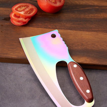Cuchillo de cocina con mango de madera veteada Suministros de cocina