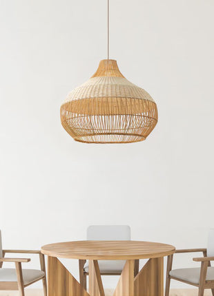 Japanese Rattan Pendant Light