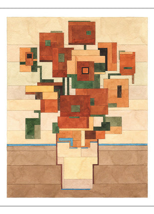 Floral Architectural Wall Art