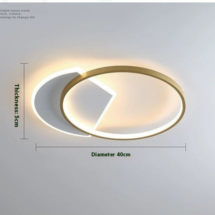 Lámpara de techo minimalista nórdica para dormitorio, moderna y hogareña.