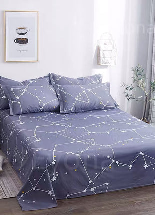 Sábanas de dibujos animados para cama individual y doble, pieza única