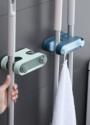 Gancho para trapeador de baño con doble botón