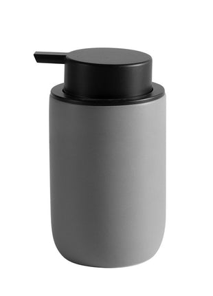 Juego de accesorios de baño negro mate con dispensador de jabón de plástico
