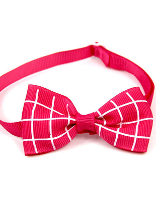Corbata a cuadros para mascotas, bufanda para gatos y perros, accesorios para mascotas