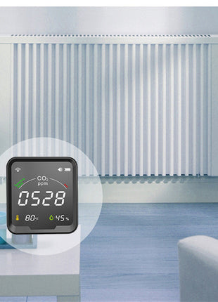 Sensor de temperatura y humedad para casa inteligente con pantalla LED a color y grafiti con wifi