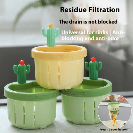 Filtro de fregadero Cactus para cocina, innovador filtro de malla
