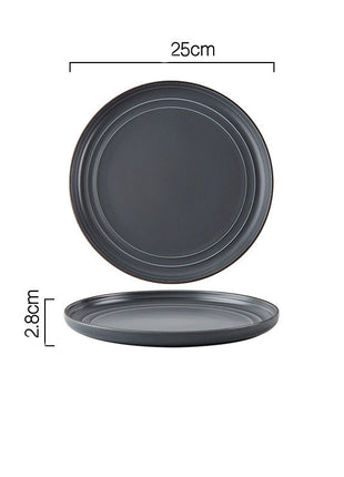 Vajilla y vajilla de combinación de cuenco y plato sencillos Wind