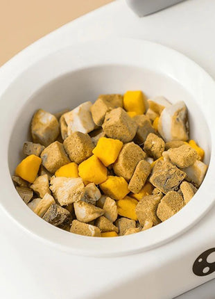 Duck-Shaped Double Pet Bowl