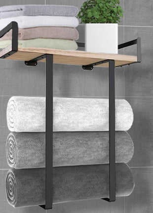 Toallero metálico colgante para baño