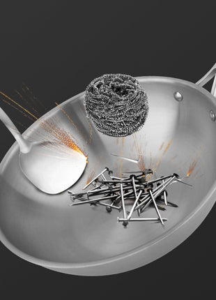 Juego de utensilios de cocina antiadherentes de fondo plano sin revestimiento Instale el juego completo
