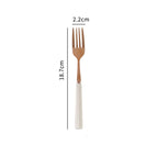 Tenedor de mesa beige