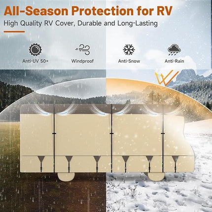 Class C RV Cover 2025 Upgraded Heavy Duty 7
