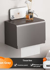Gun Gray Square Tissue Box