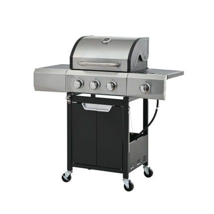 Propane Grill 3 Burner Barbecue Grill Stainless Steel Gas Grill