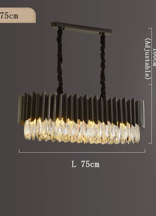 Modern Black Crystal Chandelier ⭐