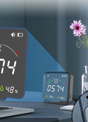 Sensor de temperatura y humedad para casa inteligente con pantalla LED a color y grafiti con wifi