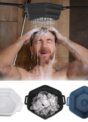 Reproductor de baño de hielo plegable para hacer hielo en el baño