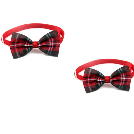 Corbata a cuadros para mascotas, bufanda para gatos y perros, accesorios para mascotas
