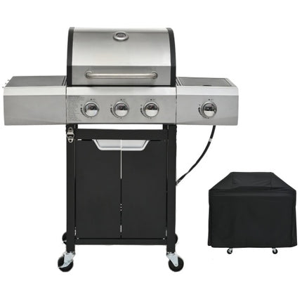 Propane Grill 3 Burner Barbecue Grill Stainless Steel Gas Grill