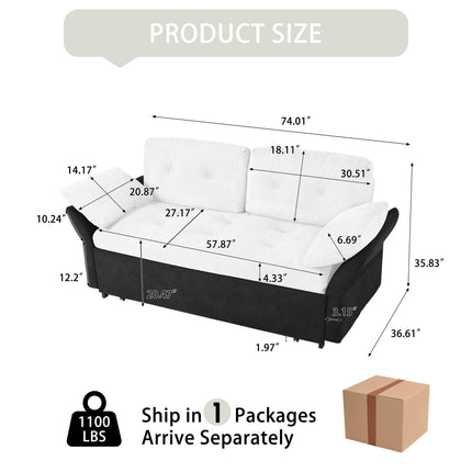 Multifunctional Retractable Living Room Sofa Bed