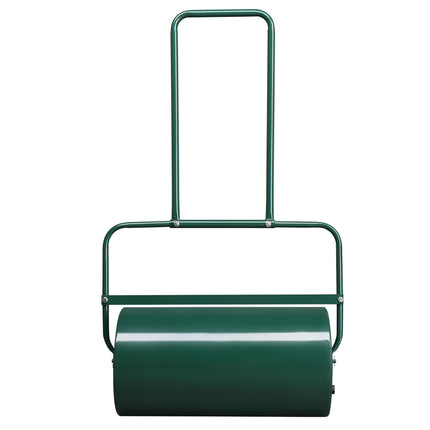 24 Inch Green Iron Lawn Roller Cylindrical Garden