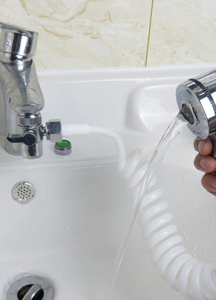 Bathroom Sink Faucet & Toilet Sprayer Set