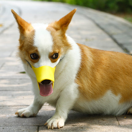 Bozal de silicona para perro, bozal de pato 