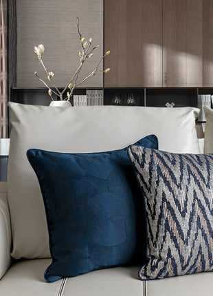 Denim Blue Modern Minimalist Living Room Sofa Pillow