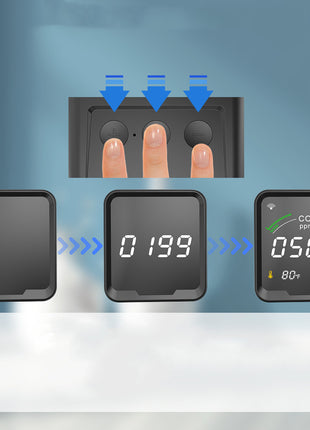 Sensor de temperatura y humedad para casa inteligente con pantalla LED a color y grafiti con wifi