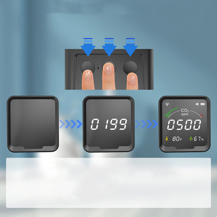 Sensor de temperatura y humedad para casa inteligente con pantalla LED a color y grafiti con wifi