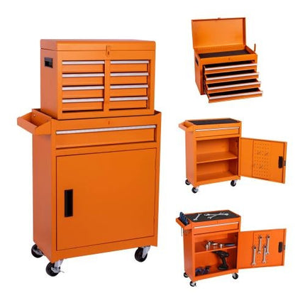 Tool Chest, 5-Drawer Rolling Tool Storage Cabinet