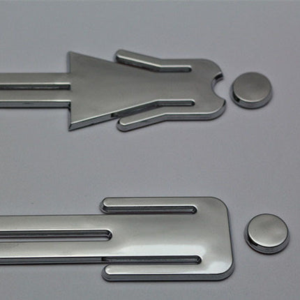 Hotel Bathroom Signage Metal