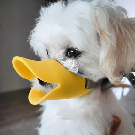 Bozal de silicona para perro, bozal de pato 