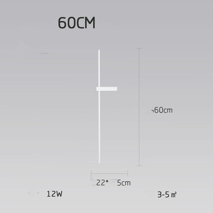 Lámpara de pared nórdica minimalista moderna minimalista para sala de estar, sofá, fondo