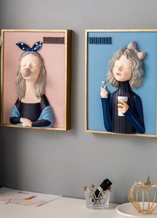 Bubble Girl Decorative Figurine