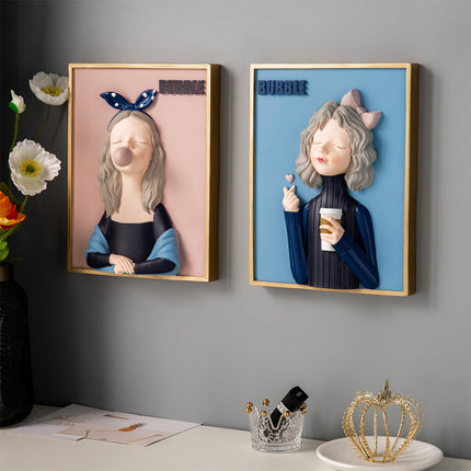 Bubble Girl Living Room Children's Room Decoration