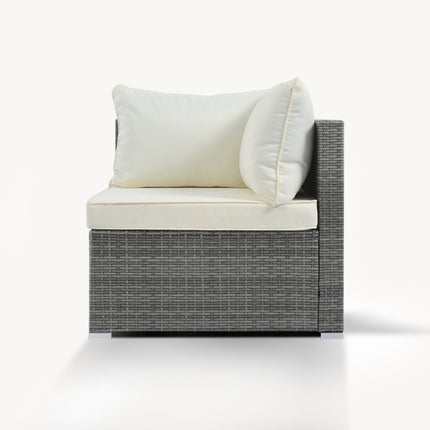 Outdoor Patio Furniture Set, Garden Wicker Sofa, Single Sofa Combinable